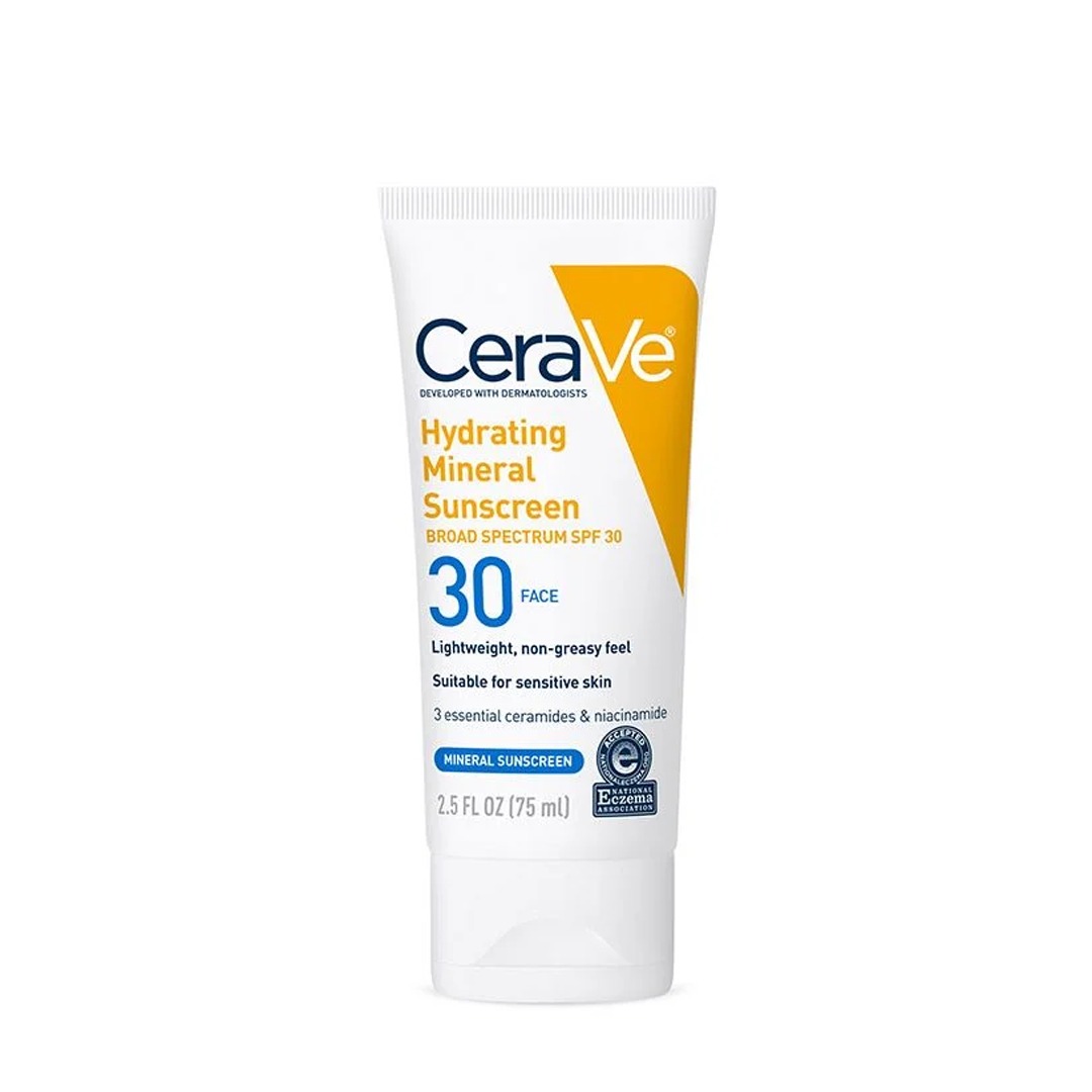 CeraVe – Hydrating Mineral Sunscreen SPF 30 Face Lotion – 75ml