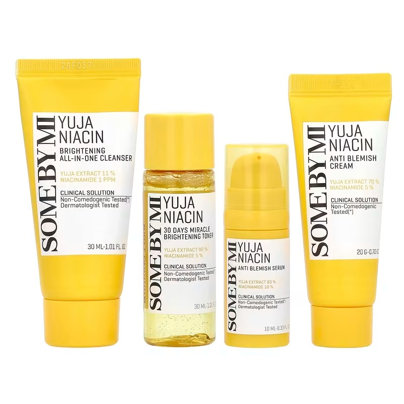 SOME BY MI - Yuja Niacin - Anti Blemish Starter Kit Edition, 4 Piece Kit
